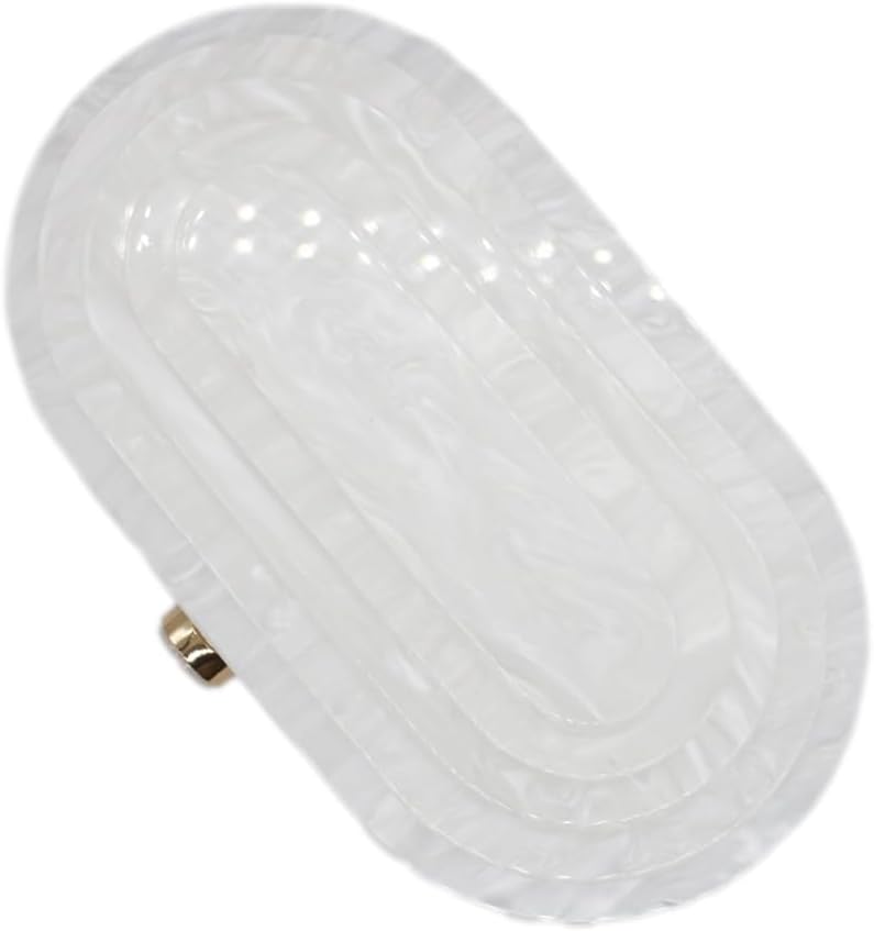 GSYPS Acrylic Evening Clutch Bag for Women Shell Shape Shoulder Crossbody Bag Glitter Marble Purse Handbag - Image 5
